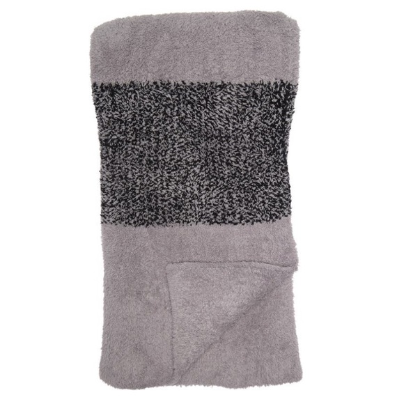 NWT Barefoot Dreams CozyChic Rib Trim Throw - Picture 1 of 4